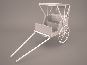 retro carriage 3D-Modell