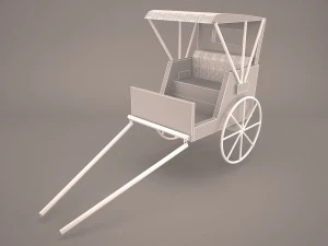 retro carriage 3D Model