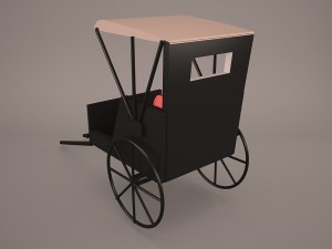 retro carriage 3D-Modell