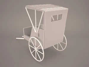 retro carriage 3D Model