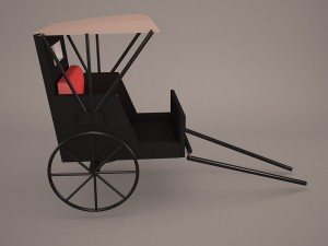 retro carriage 3D-Modell