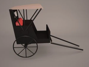 retro carriage 3D Model