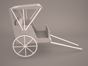 retro carriage 3D-Modell