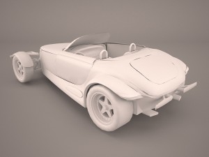 plymouth prowler stock 1997-2002 3Dモデル