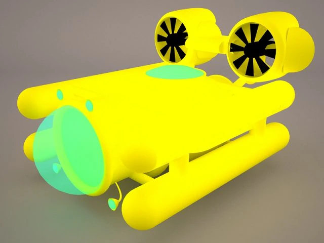 uss dallas ssn 700 with dry deck shelter 3D Model .c4d .max .obj .3ds .fbx .stl .blend