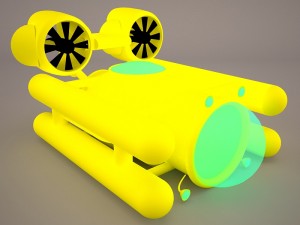 uss dallas ssn 700 with dry deck shelter Modelo 3D
