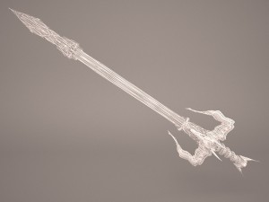 battle sword 3D मॉडल