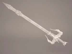 battle sword 3D Model