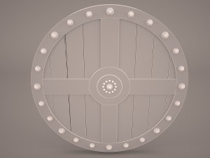 viking round shield 3Dモデル
