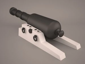 корабельна гармата 3D Модель