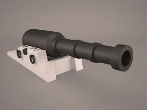 корабельна гармата 3D Модель