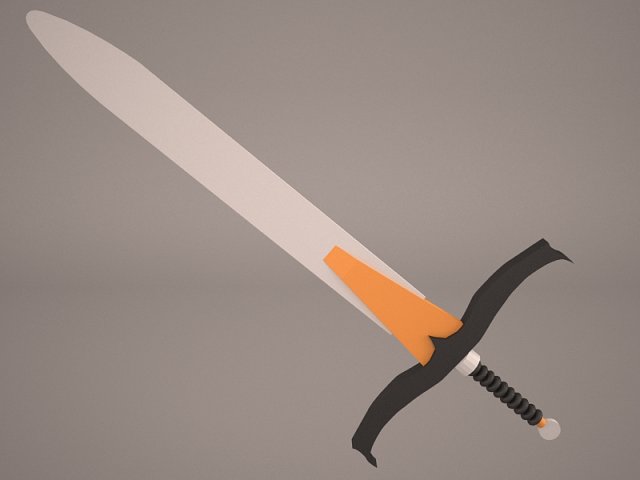 excalibe sword 3D Model .c4d .max .obj .3ds .fbx .stl .blend 