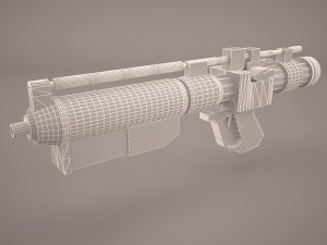 combat assault rifle fn scar l with devices 3Dモデル