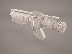 combat assault rifle fn scar l with devices 3Dモデル