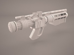 combat assault rifle fn scar l with devices 3Dモデル