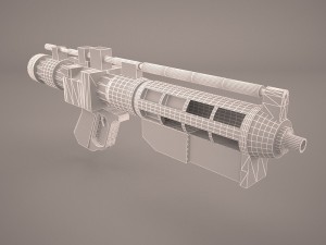 combat assault rifle fn scar l with devices 3Dモデル