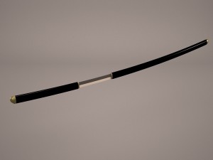 sakabato katana Modello 3D