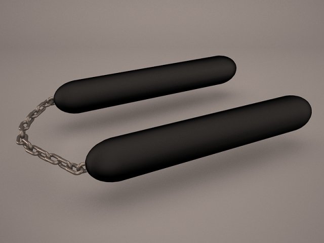 nunchucks Model 3D .c4d .max .obj .3ds .fbx .stl .blend 