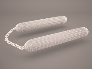 nunchucks Model 3D