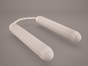 nunchucks Model 3D