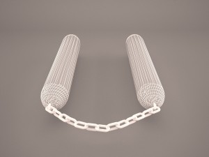 nunchucks Model 3D