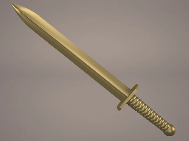 sword 3D Model .c4d .max .obj .3ds .fbx .stl .blend 
