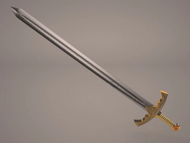 меч 3D Модель .c4d .max .obj .3ds .fbx .stl .blend 