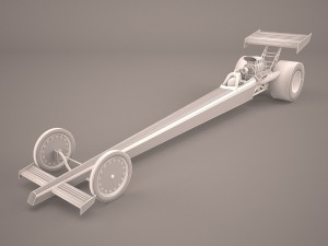 top fuel dragster 3D Model