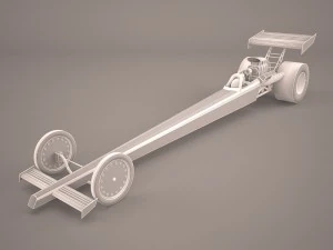 top fuel dragster 3D Model