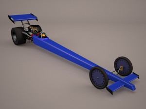 top fuel dragster 3D Model