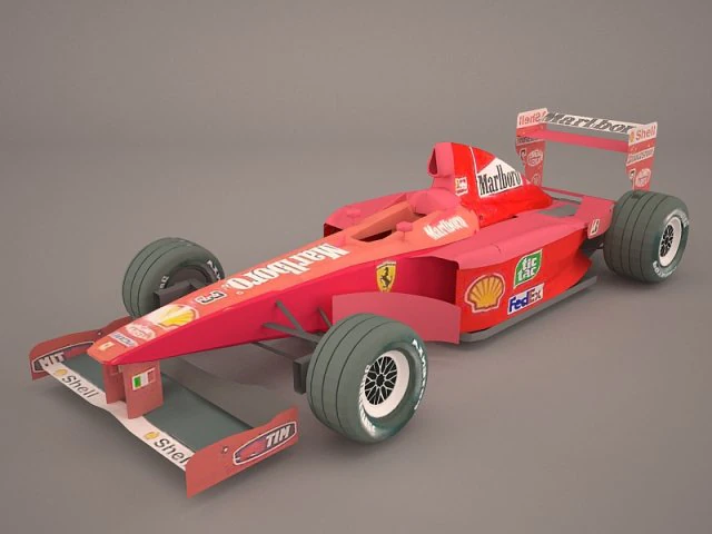 formula one car 3D Model .c4d .max .obj .3ds .fbx .stl .blend 
