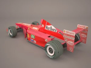 formula one car 3D Model