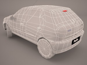 fiat palio fire economy Modelo 3D