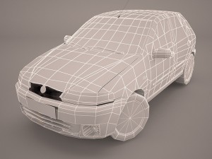 fiat palio fire economy Modelo 3D