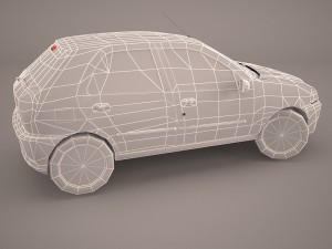 fiat palio fire economy Modelo 3D