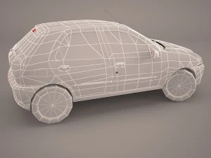 fiat palio fire economy 3D Model