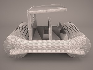 the flintstones car 1966 Modello 3D