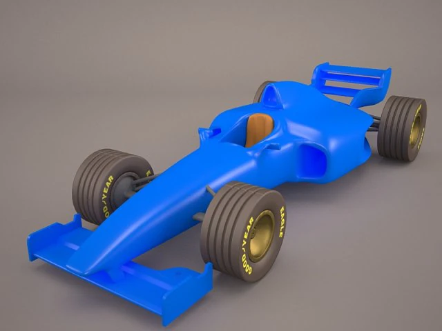 formula one car 3D Model .c4d .max .obj .3ds .fbx .stl .blend 