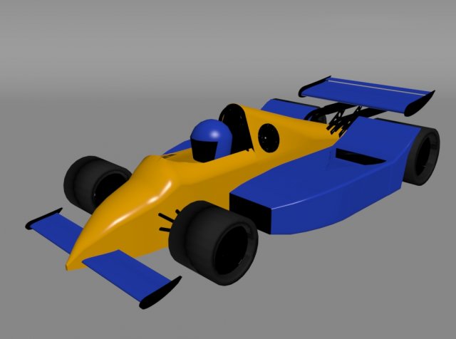 formula one car 3D Model .c4d .max .obj .3ds .fbx .stl .blend 