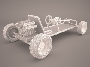 racing go-kart Modèle 3D