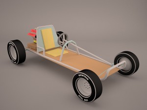 racing go-kart Modèle 3D