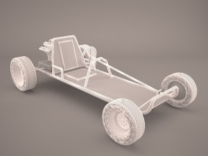 racing go-kart Modèle 3D