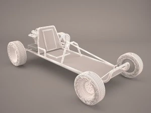 racing go-kart 3D Model