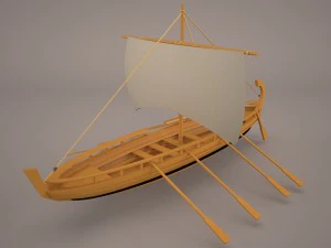 griechisches antikes Boot 3D Modell