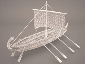 greek ancient boat 3D Model