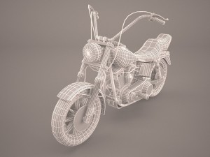 easy rider harley davidson Model 3D