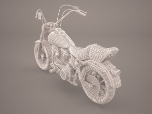 easy rider harley davidson Model 3D