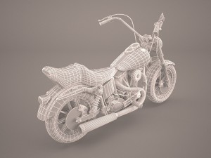 easy rider harley davidson Model 3D