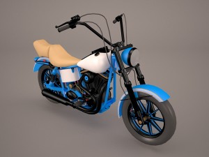 easy rider harley davidson Model 3D