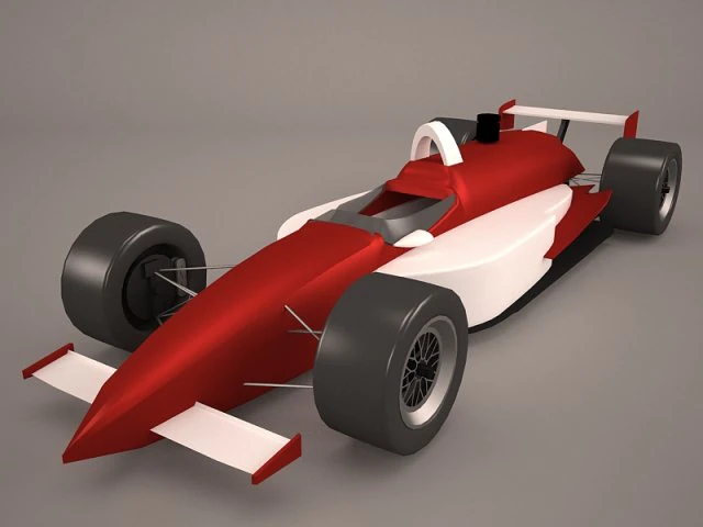 formula one car 3D Model .c4d .max .obj .3ds .fbx .stl .blend 